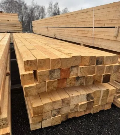 Брус обрезной 100х100х6000 мм ГОСТ, 1 сорт — фото