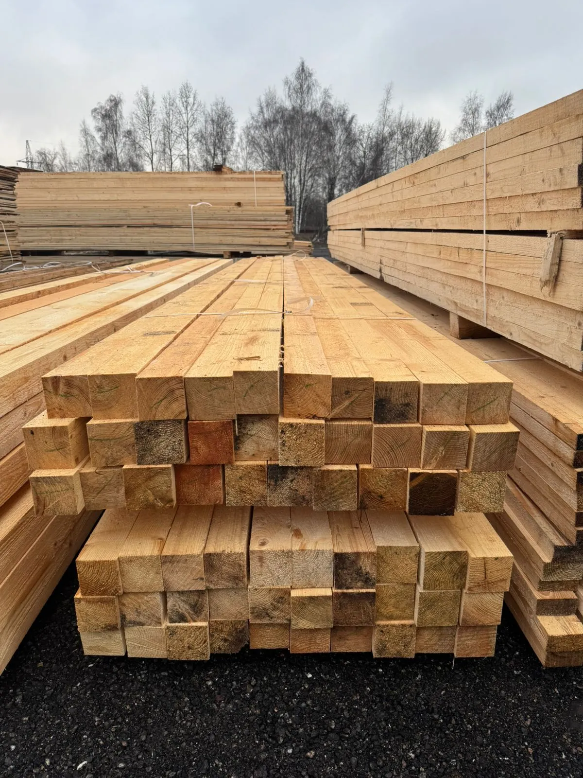 Купить Брус обрезной 100х100х6000 мм ГОСТ, 1 сорт