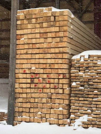 Брус обрезной 90х90х6000 мм ТУ, 1 сорт — фото