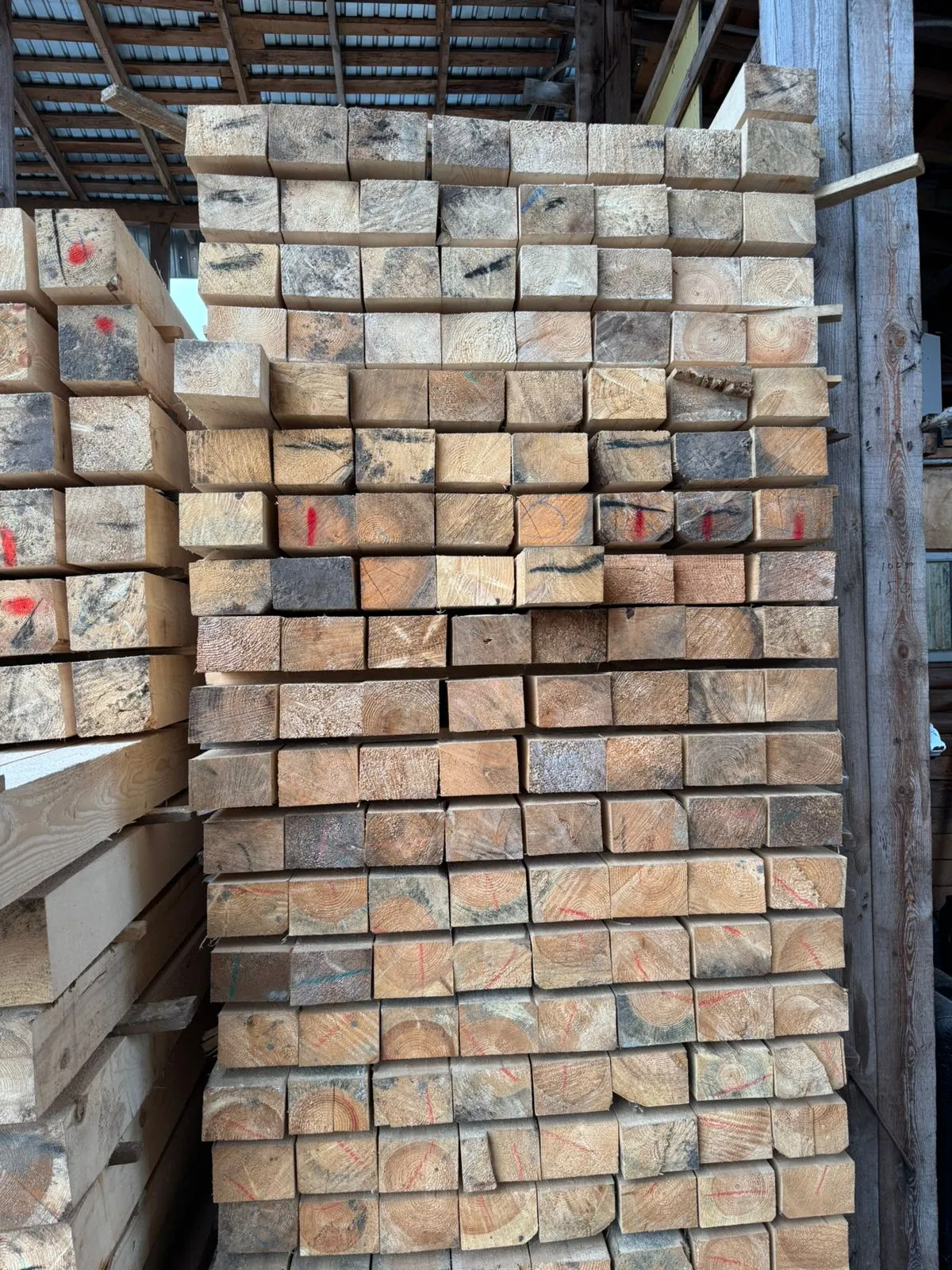 Купить Брус обрезной 90х140х6000 мм ТУ, 1 сорт