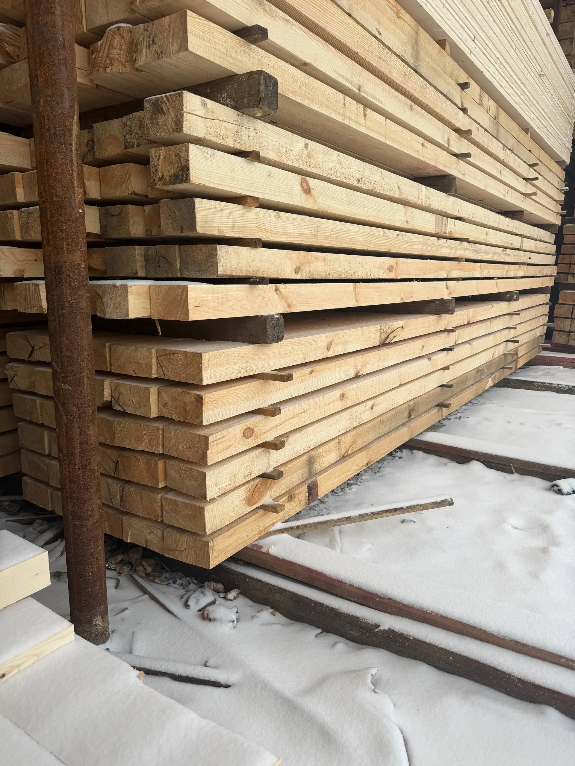 Купить Брус обрезной 90х190х6000 мм ТУ, 1 сорт