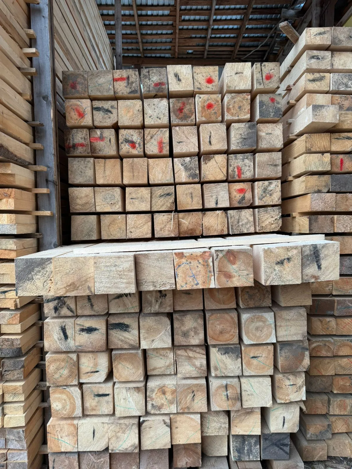 Купить Брус обрезной 140х140х6000 мм ТУ, 1 сорт