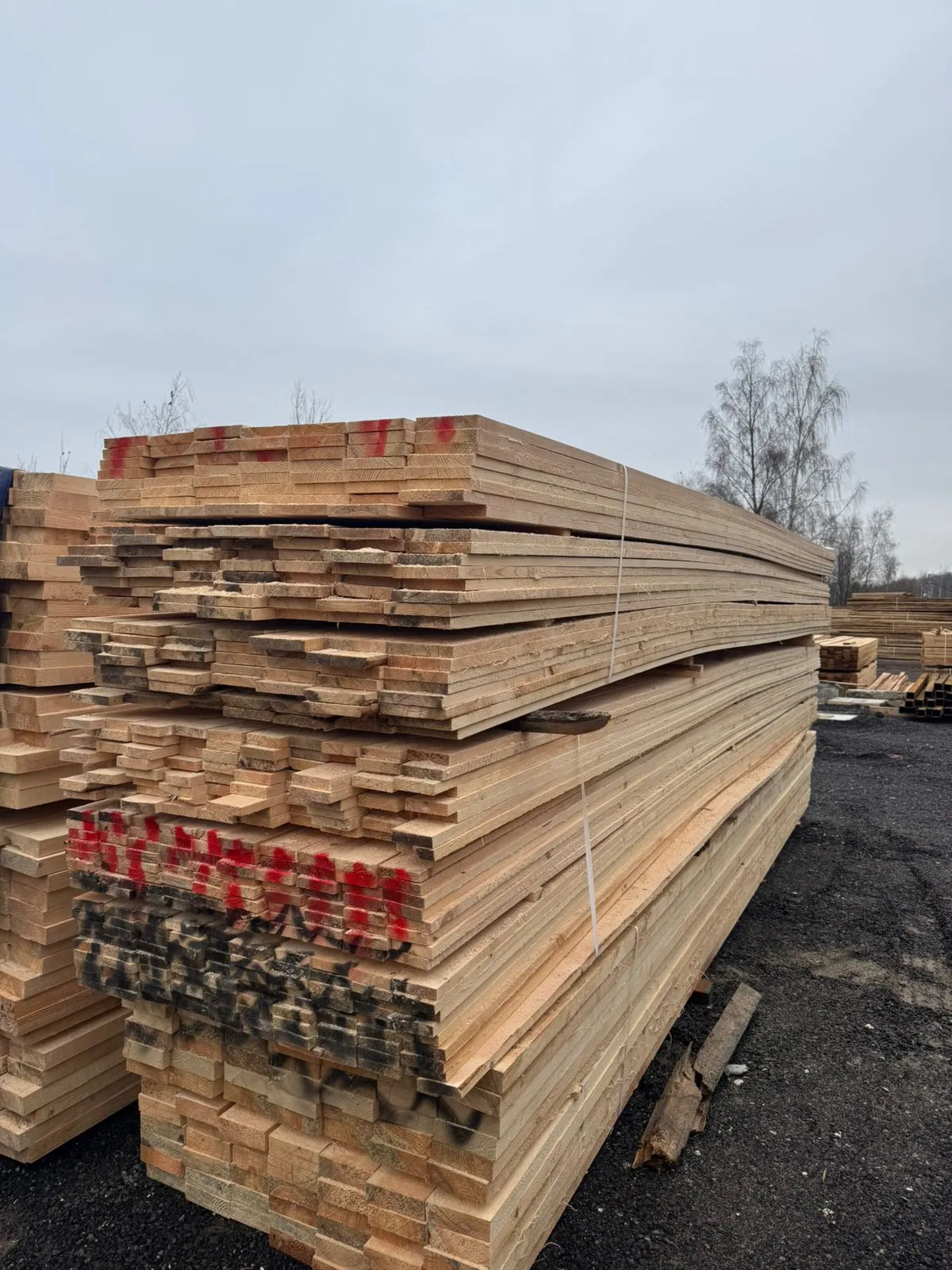 Купить Доска обрезная 25х150х6000 мм ГОСТ, 1 сорт