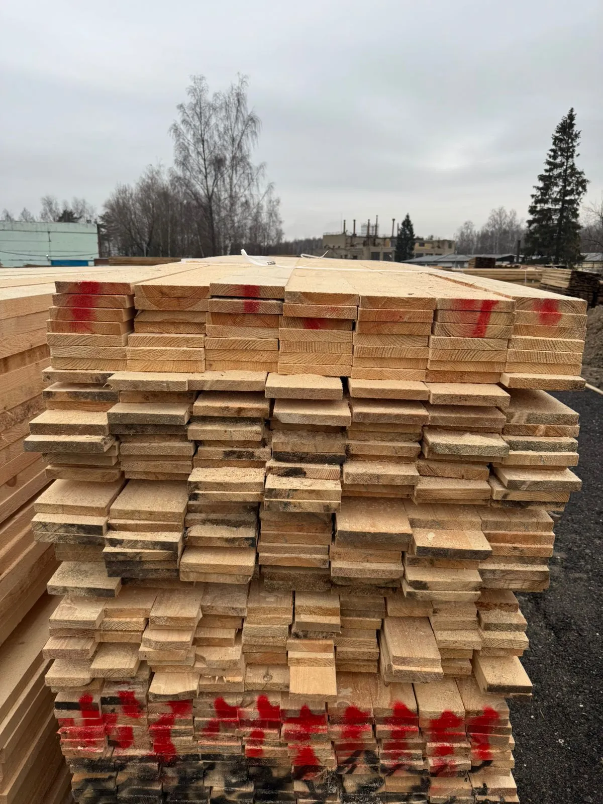 Купить Доска обрезная 25х150х6000 мм ГОСТ, 1 сорт