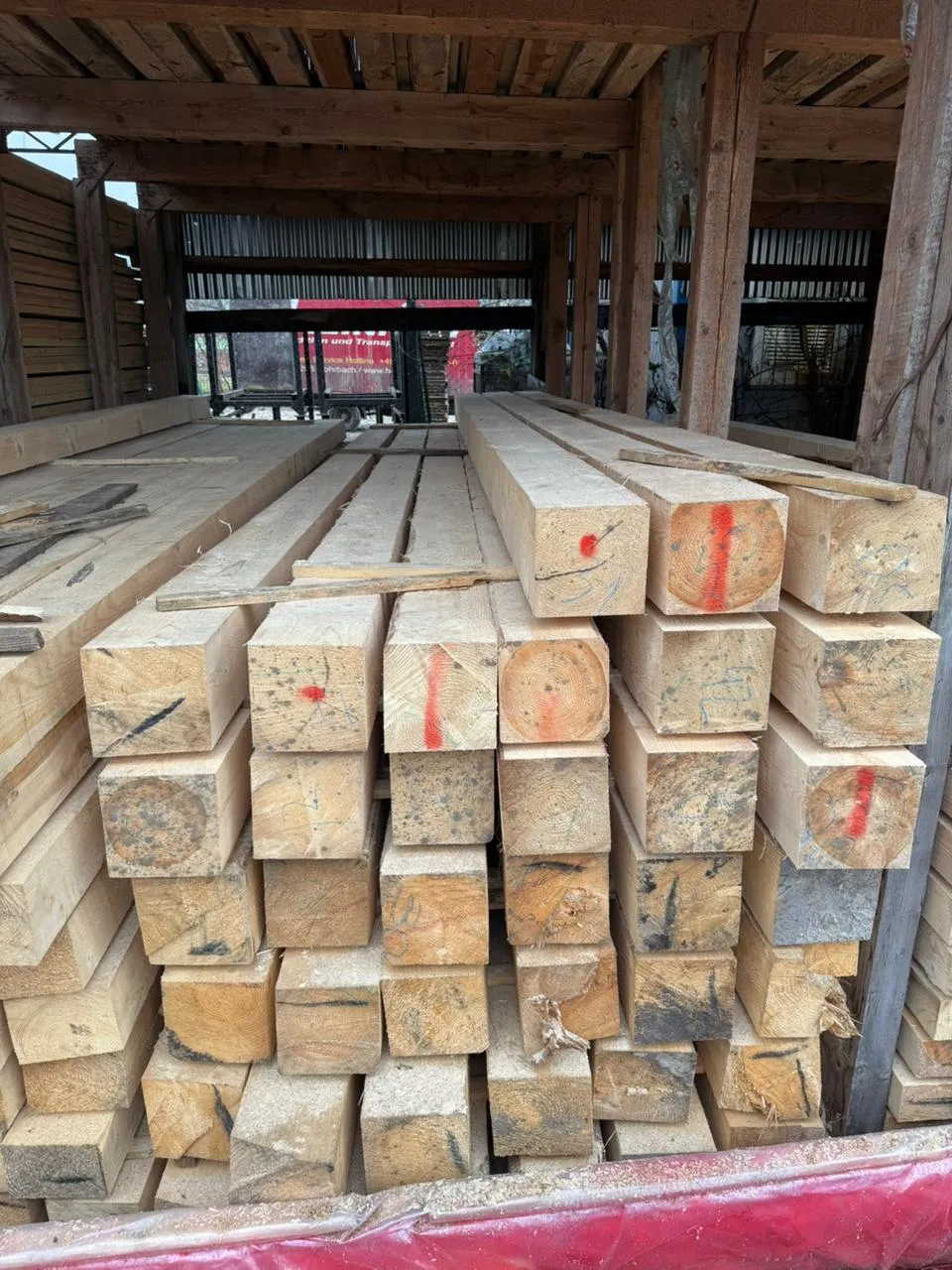 Купить Брус обрезной 190х190х6000 мм ТУ, 1 сорт