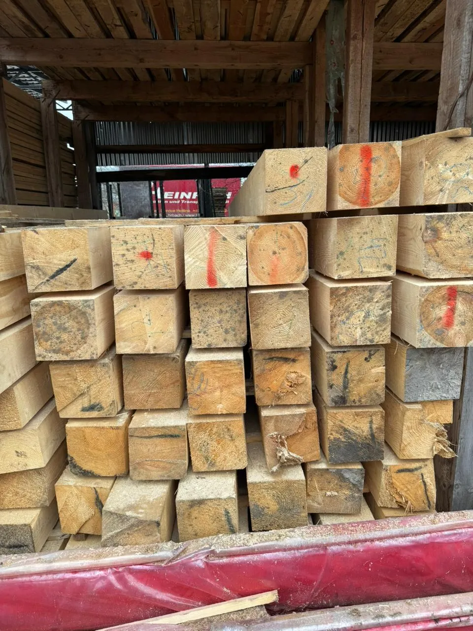 Купить Брус обрезной 190х190х6000 мм ТУ, 1 сорт