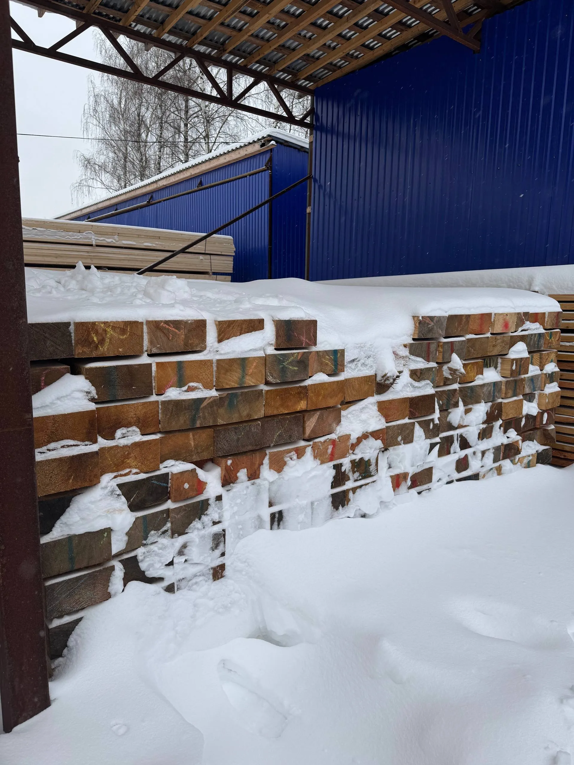 Купить Брус обрезной лиственница 100х200х6000 мм 1 сорт