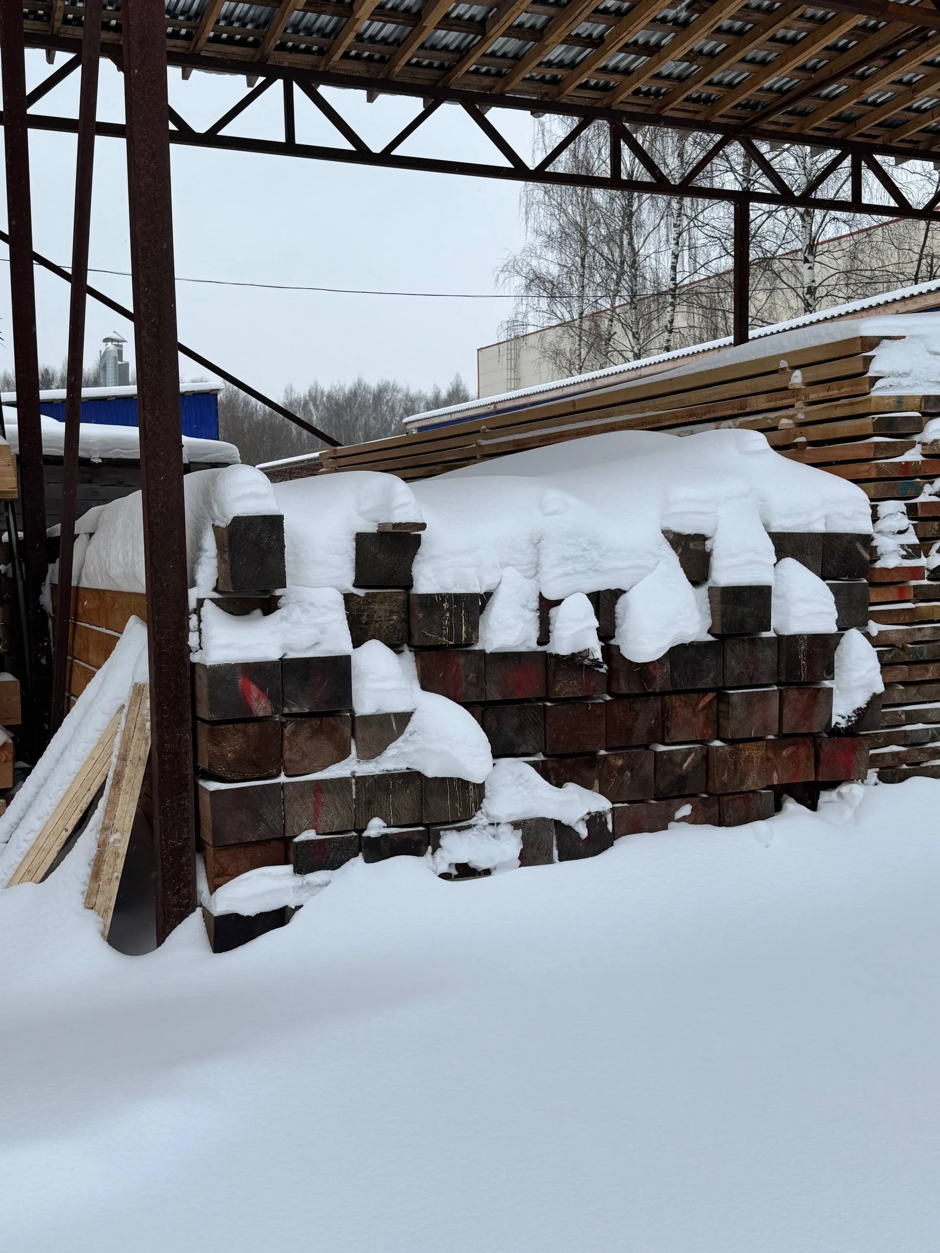 Купить Брус обрезной лиственница 150х200х6000 мм 1 сорт