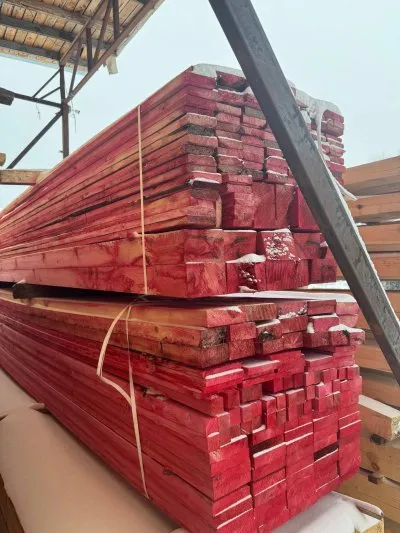 Брус обрезной антисептированный 200х200х6000 мм 1 сорт ГОСТ — фото