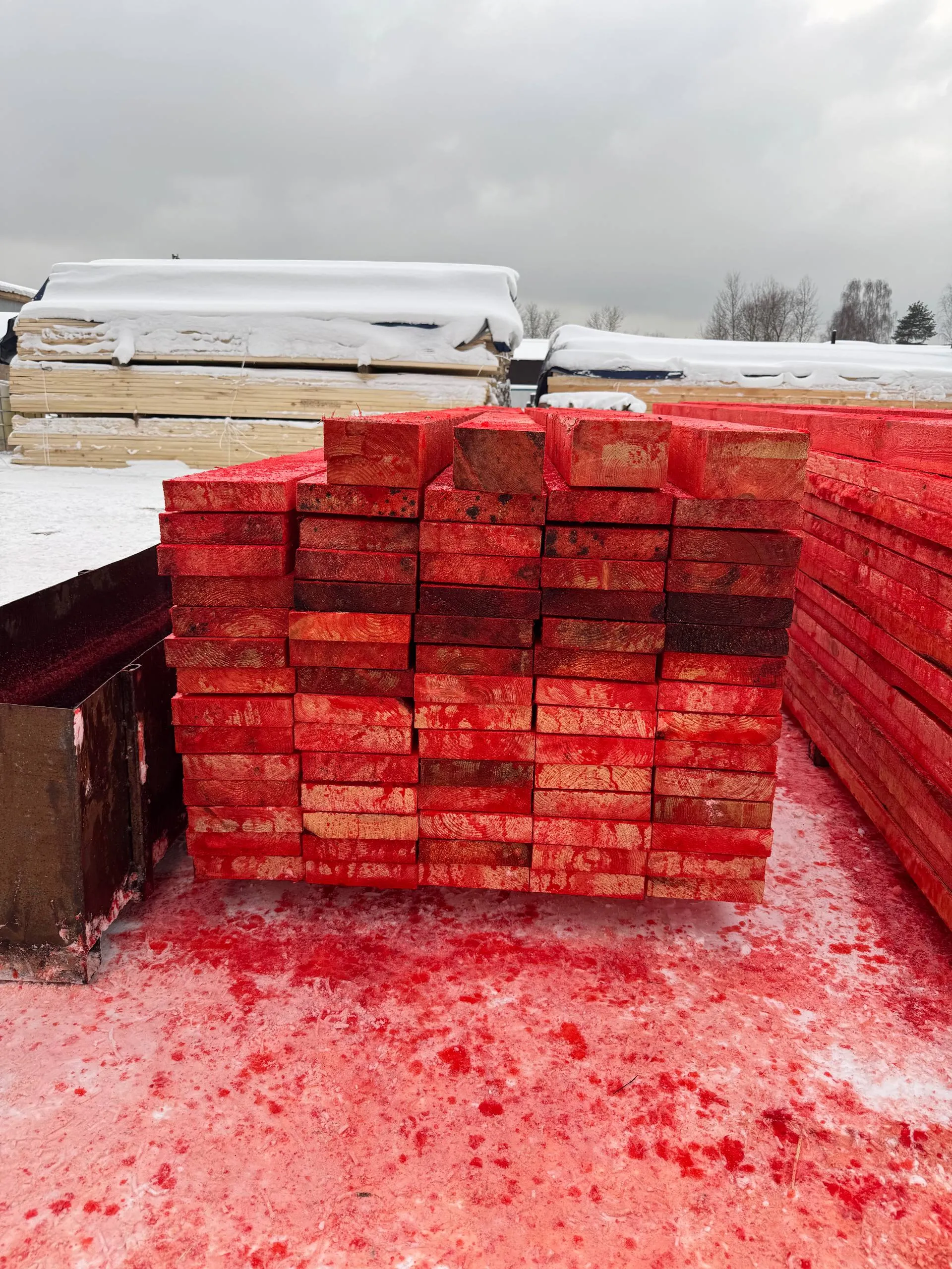 Купить Брус обрезной антисептированный 150х200х6000 мм 1 сорт ГОСТ