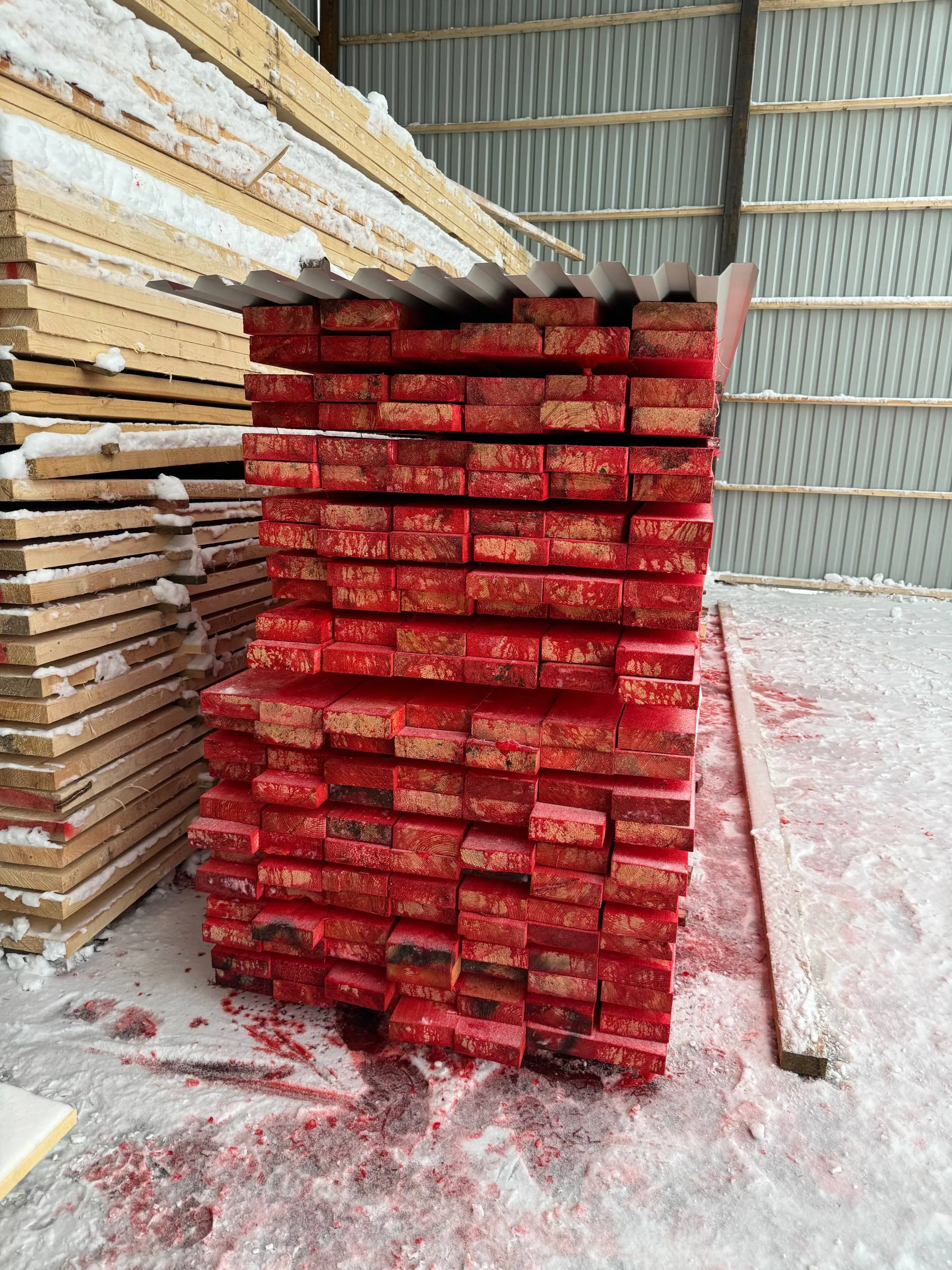 Купить Доска сухая строганная антисептированная 40х150х6000 мм ГОСТ