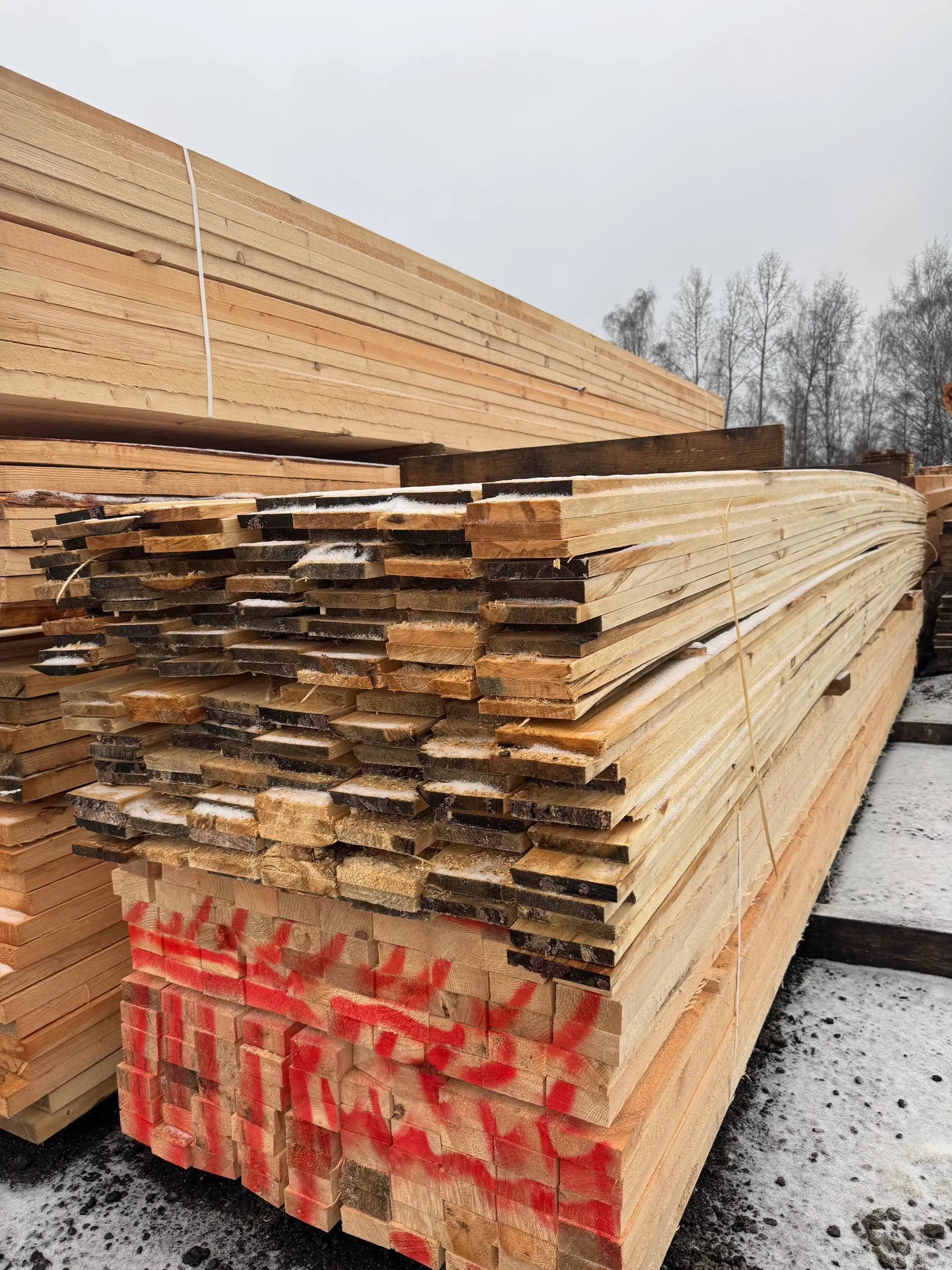 Купить Доска обрезная осина 25х150х6000 мм