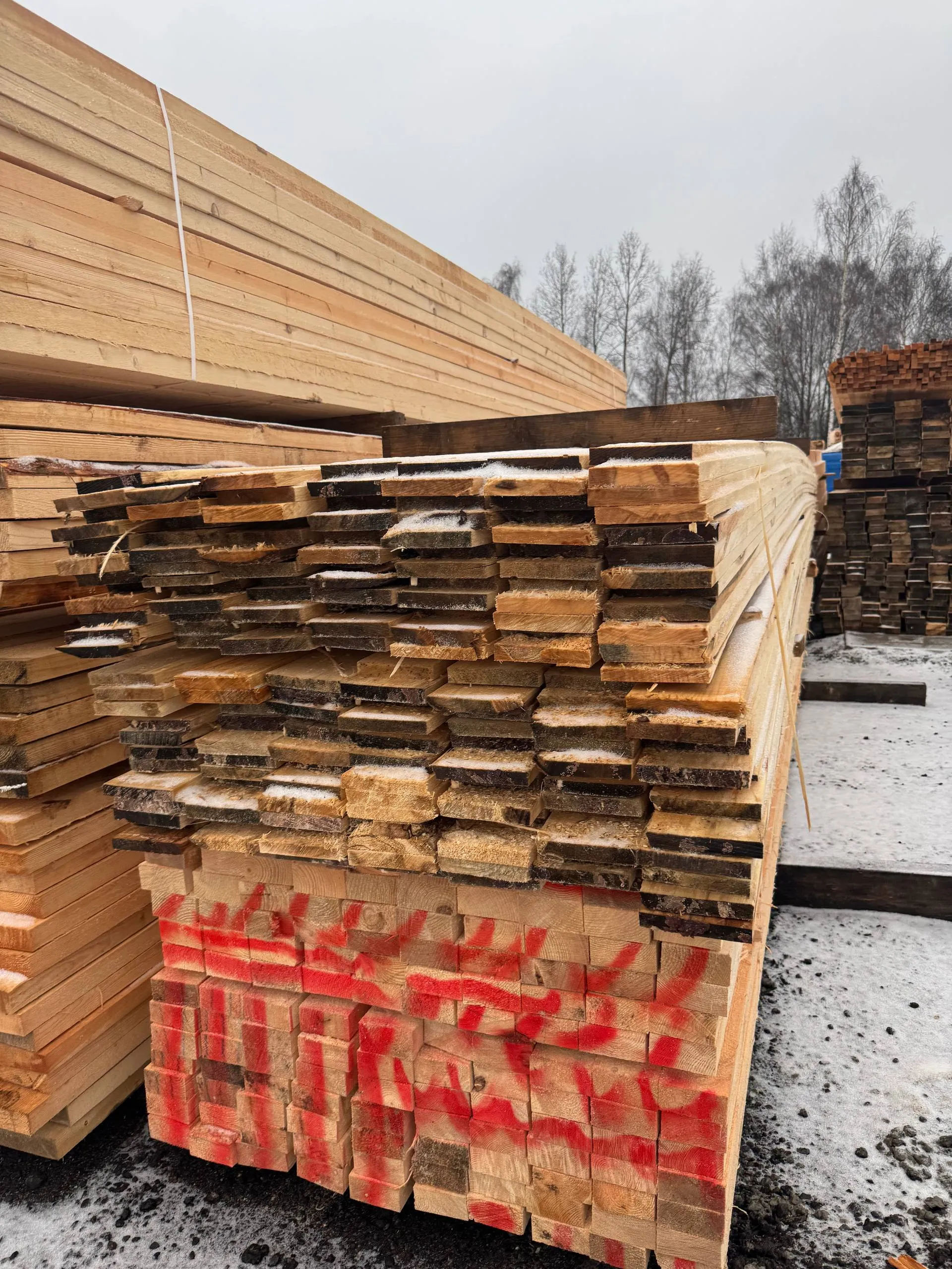 Купить Доска обрезная осина 25х150х6000 мм