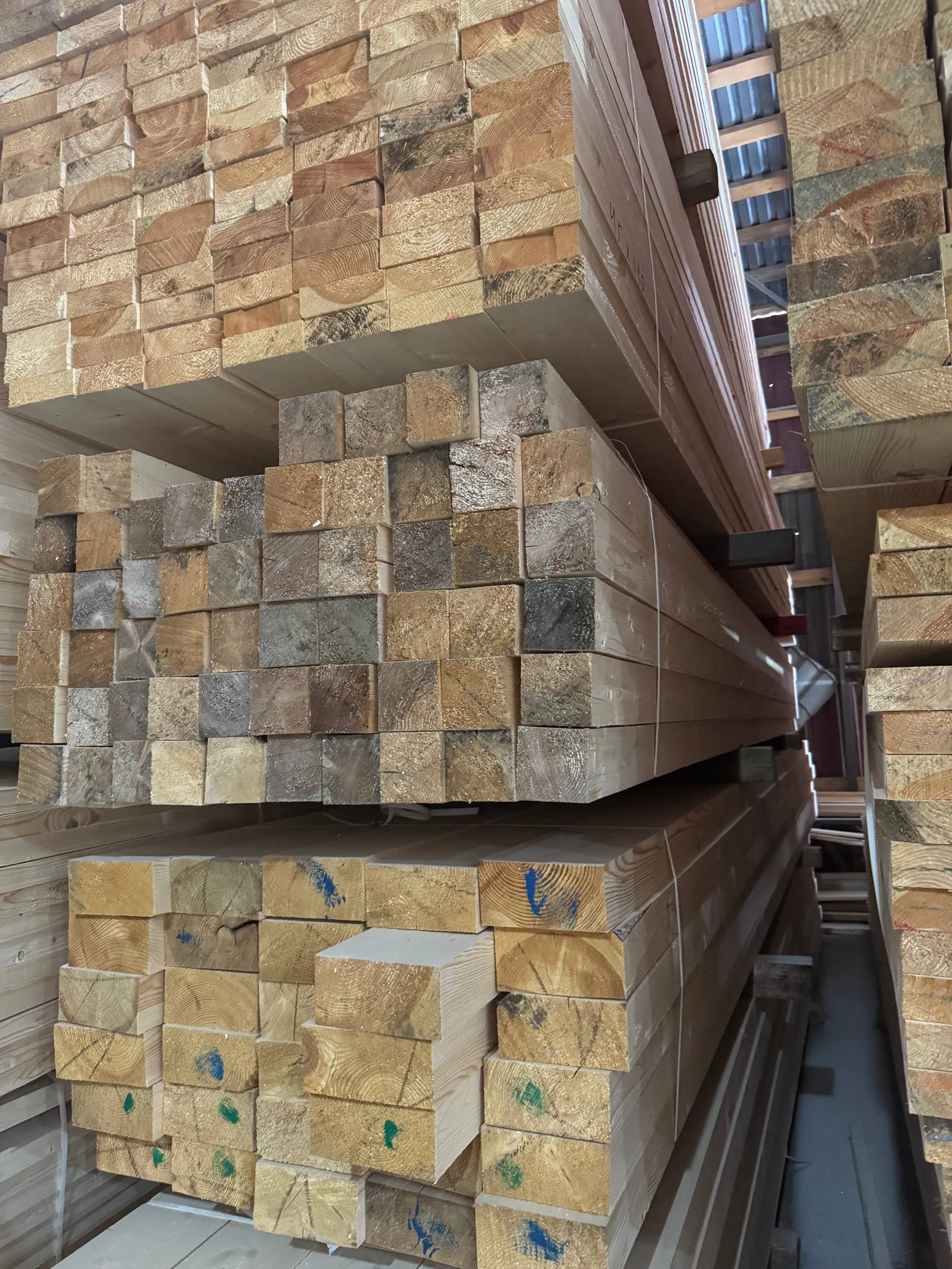 Купить Брус сухой строганный 90х90х6000 мм