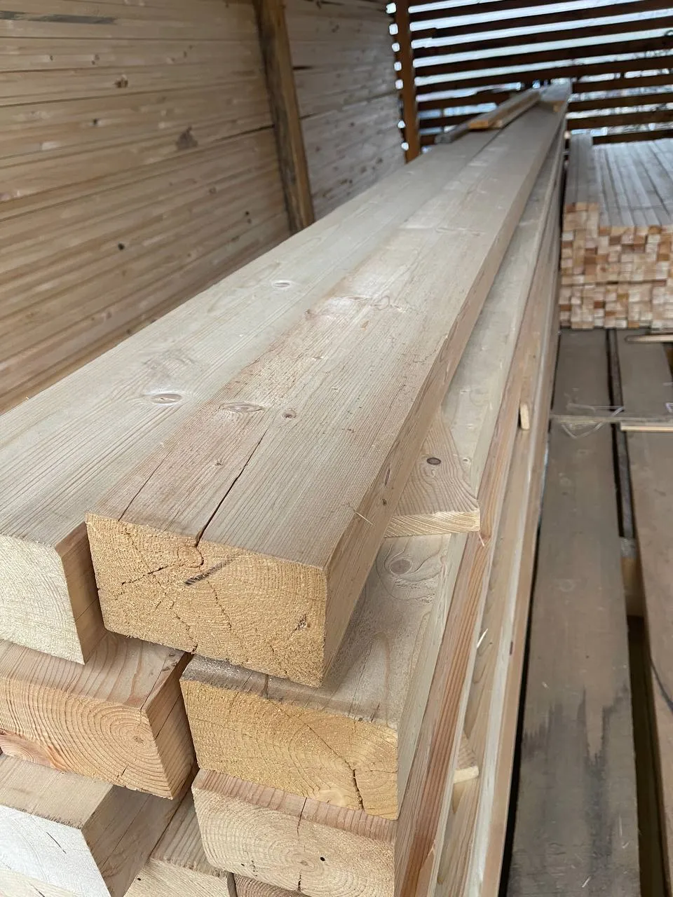 Купить Брус сухой строганный 90х140х6000 мм