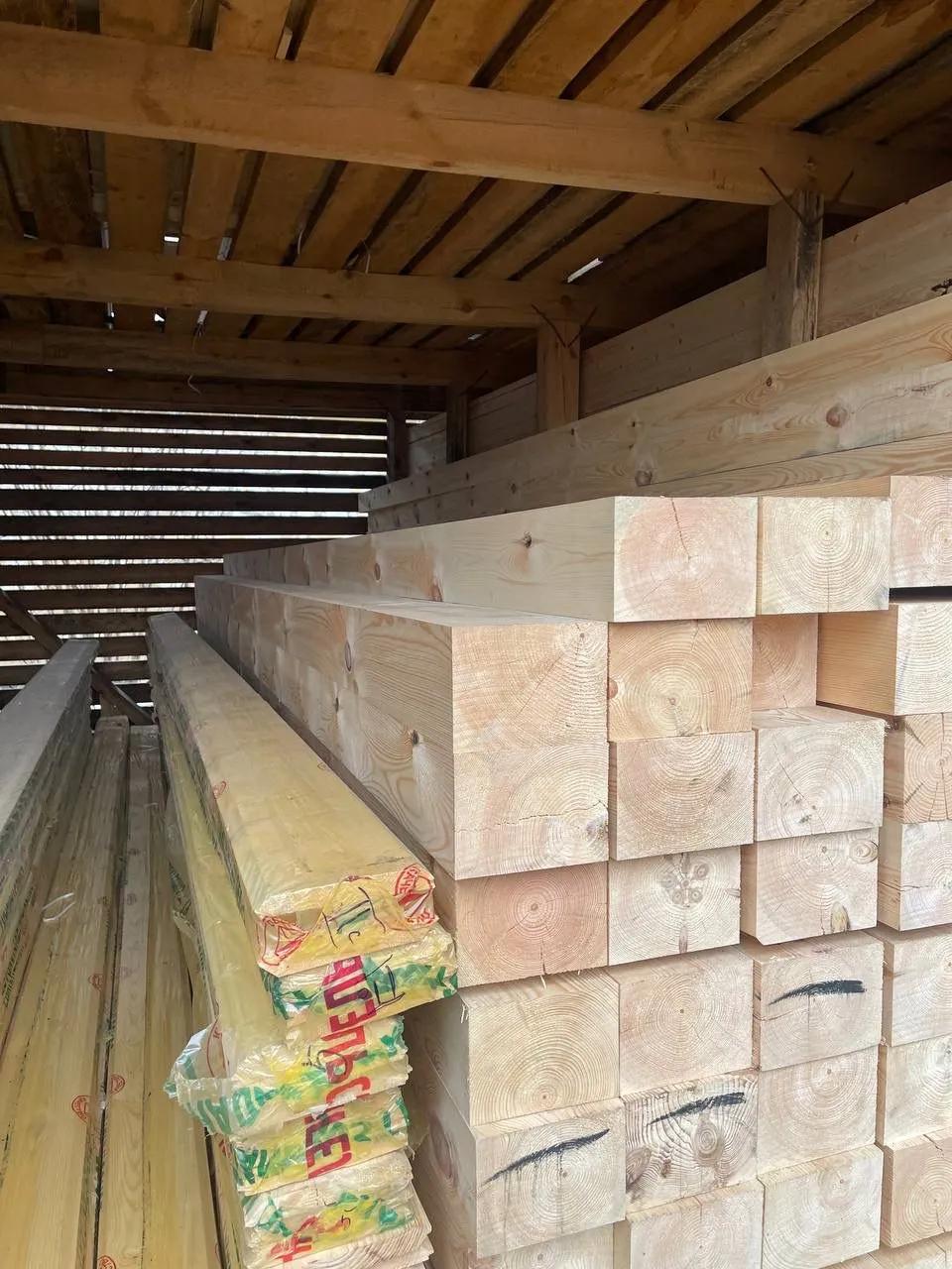 Купить Брус сухой строганный 150х200х6000 мм ГОСТ