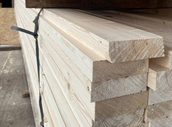 Доска строганная шириной 100 мм для стен